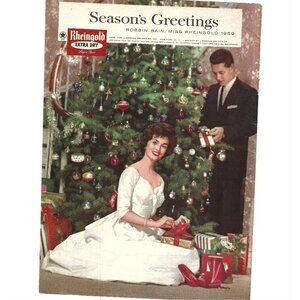 Robin Bain Gold Extra Dry Season Greetings Advertisement 1950s Print Ad 9 in